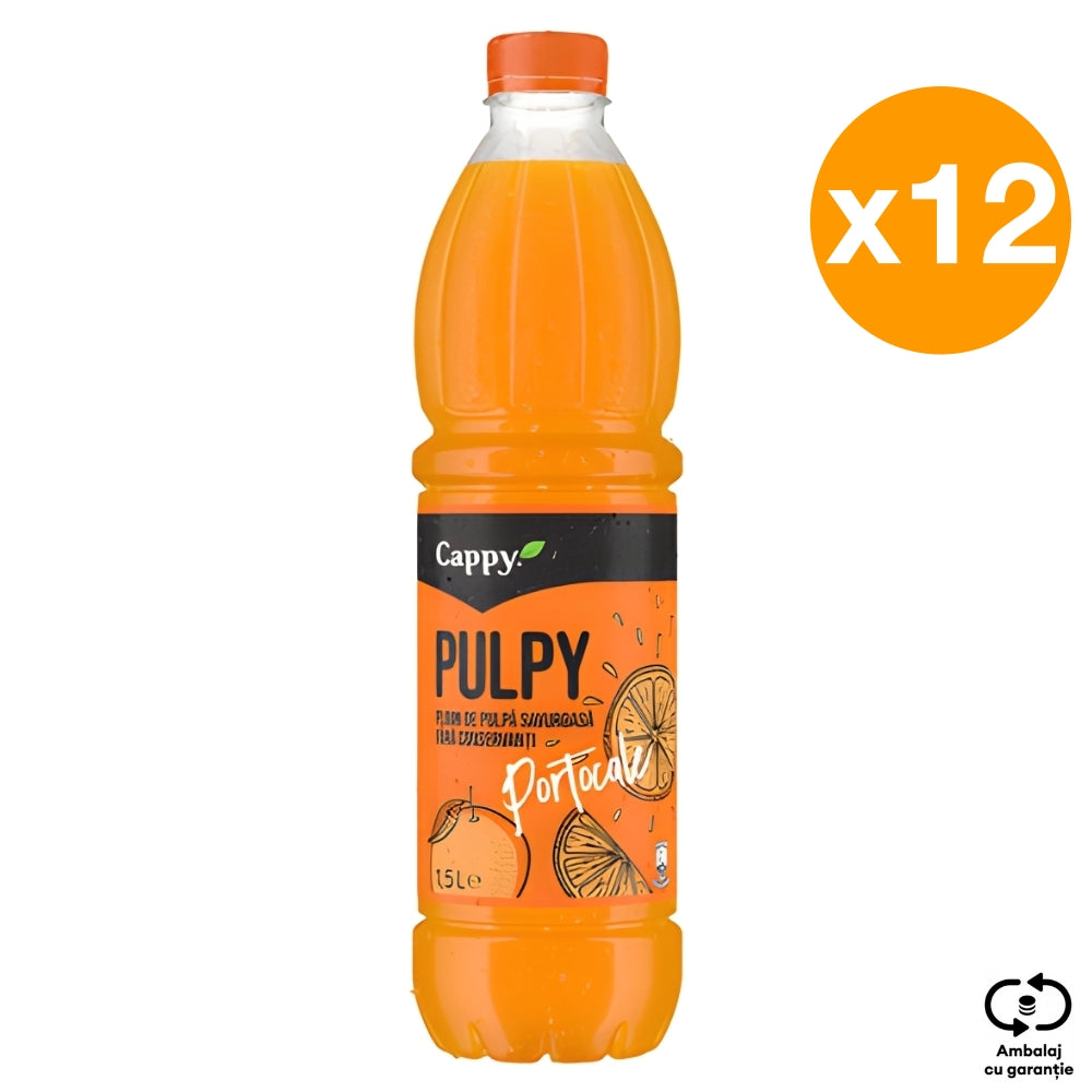 CAPPY, ORANGE, 500ML x 12 PIECES