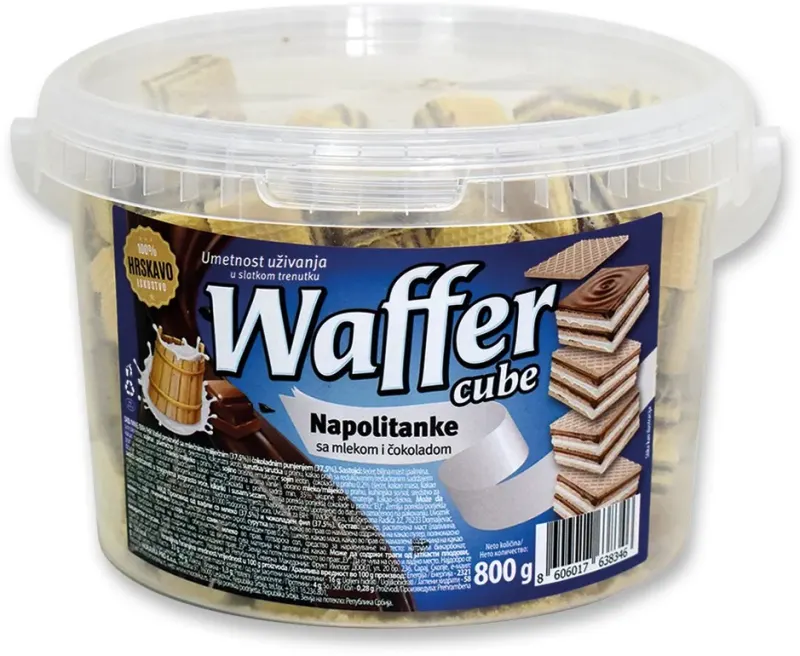 Napolitane Crema Ciocolata & Lapte 800 g