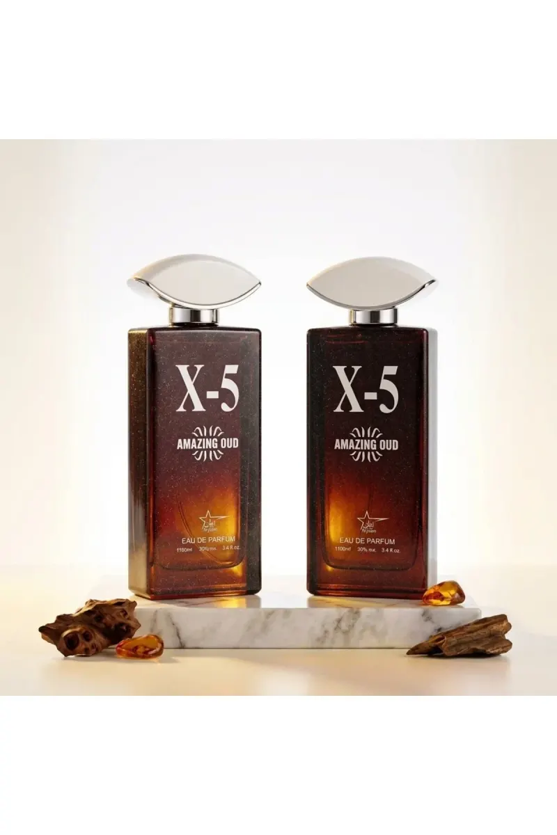 X-5 Amazing Oud EDP - Premium Deep Red Edition, 100ml x 2