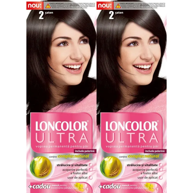 LONCOLOR ULTRA Vopsea de Par Nuanta 2 Saten 2 x 100 ml
