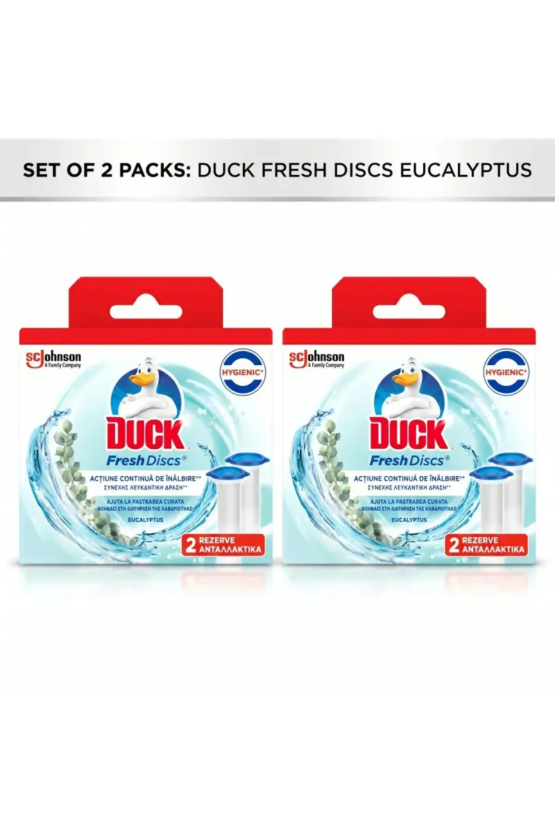 Pack 2 X fresh disc air freshener eucalyptus 2 x36ml