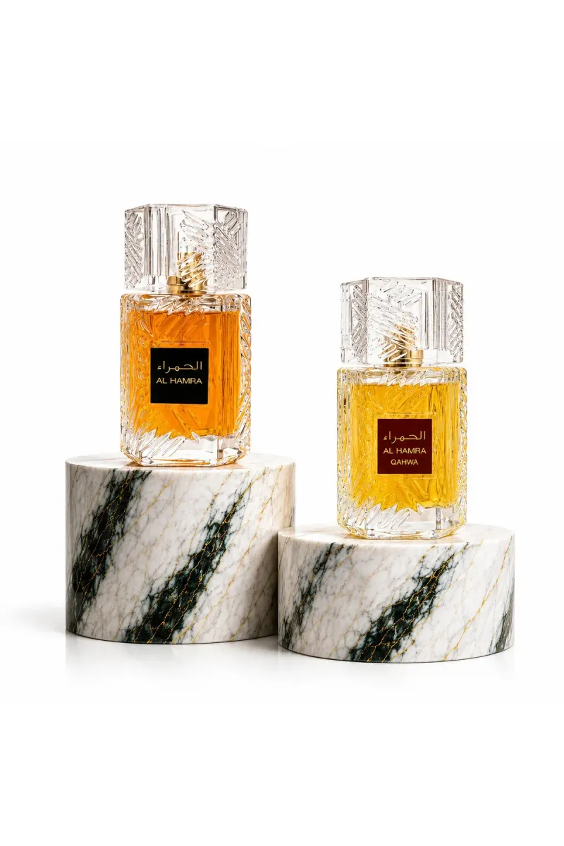 Set of 2 Unisex Arabian Perfumes Al Hamra Royal & Qahwa