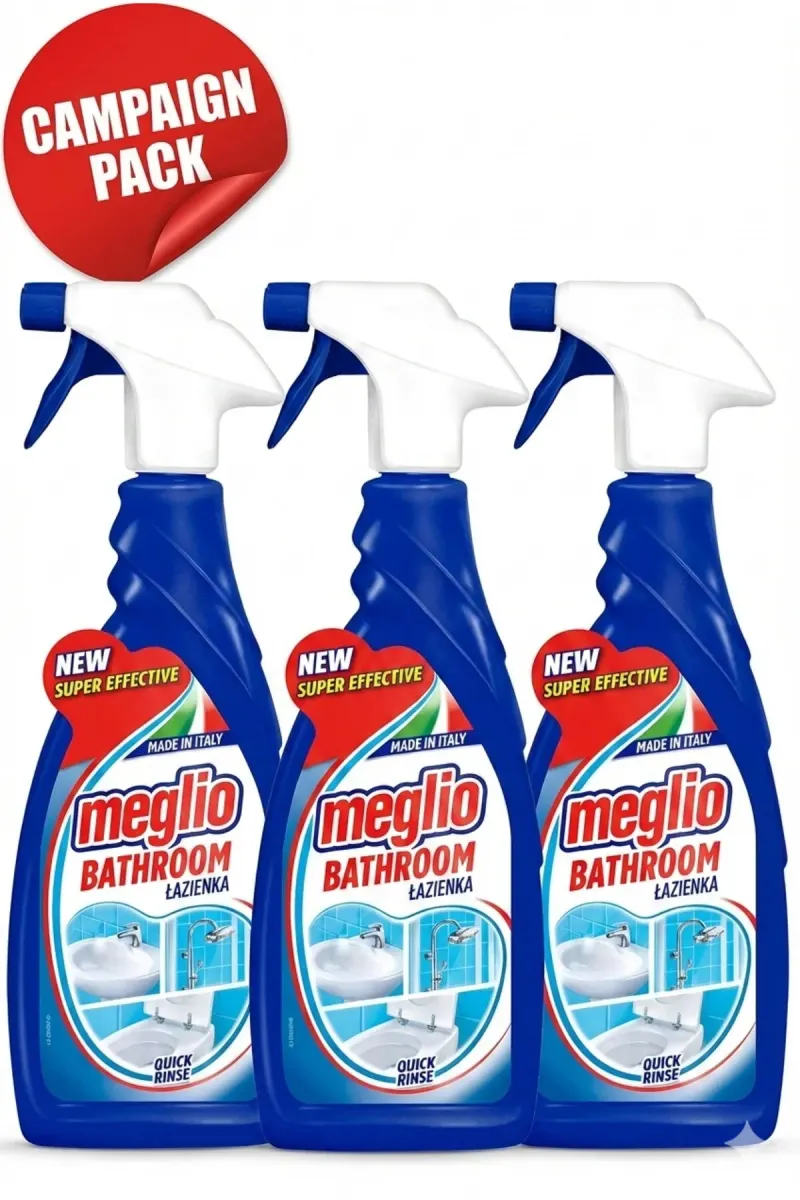 Spray, detergent, for bathroom, 3 x 650 ml