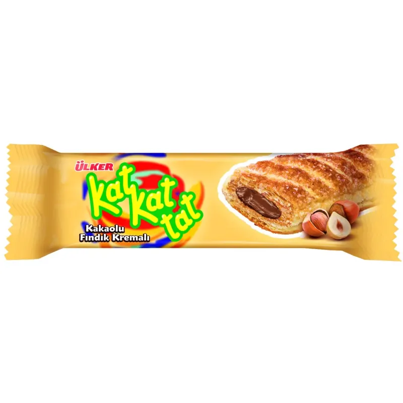 KAT KAT TAT Foietaj cu Crema de Cacao si Alune 6 x 28 g