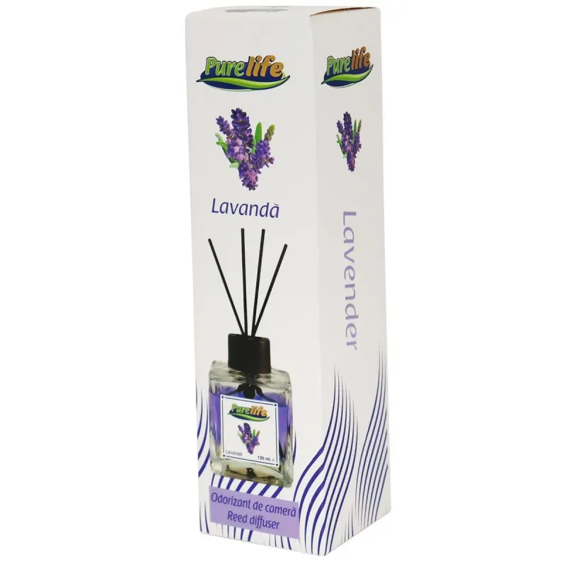 Purelife Odorizant cu Betisoare Lavanda 120 ml