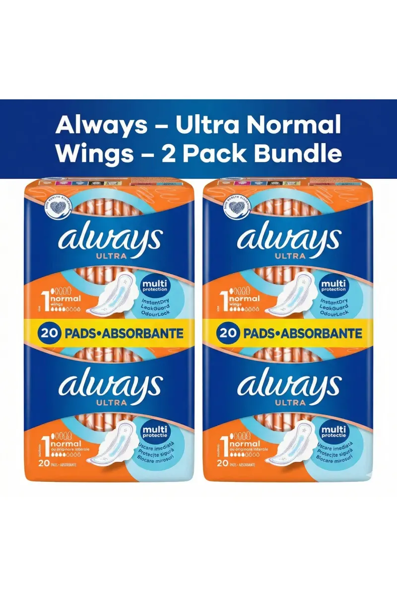 Absorbents Ultra Normal Duo Pack, 20 pcs x 2