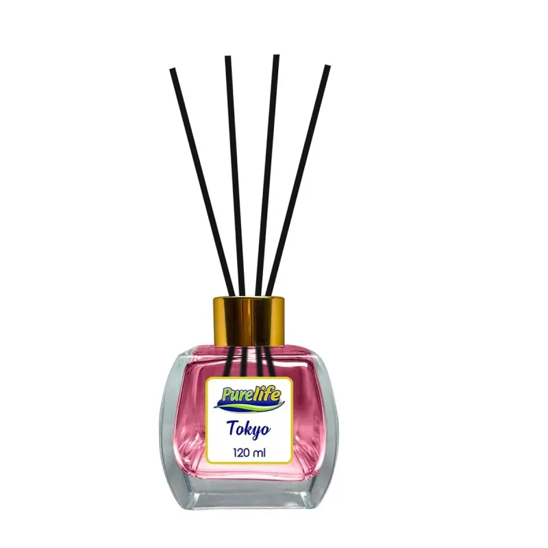 Purelife Odorizant Camera cu Betisoare Flori Cires 120 ml