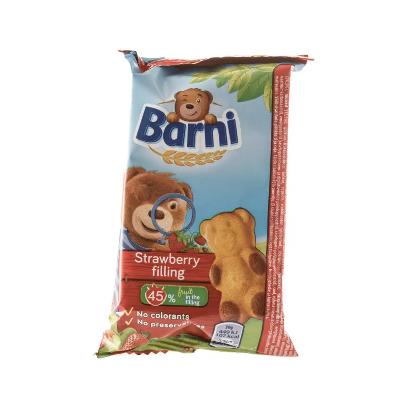 Barni Miniprajitura cu Capsuni 24 x 30 g