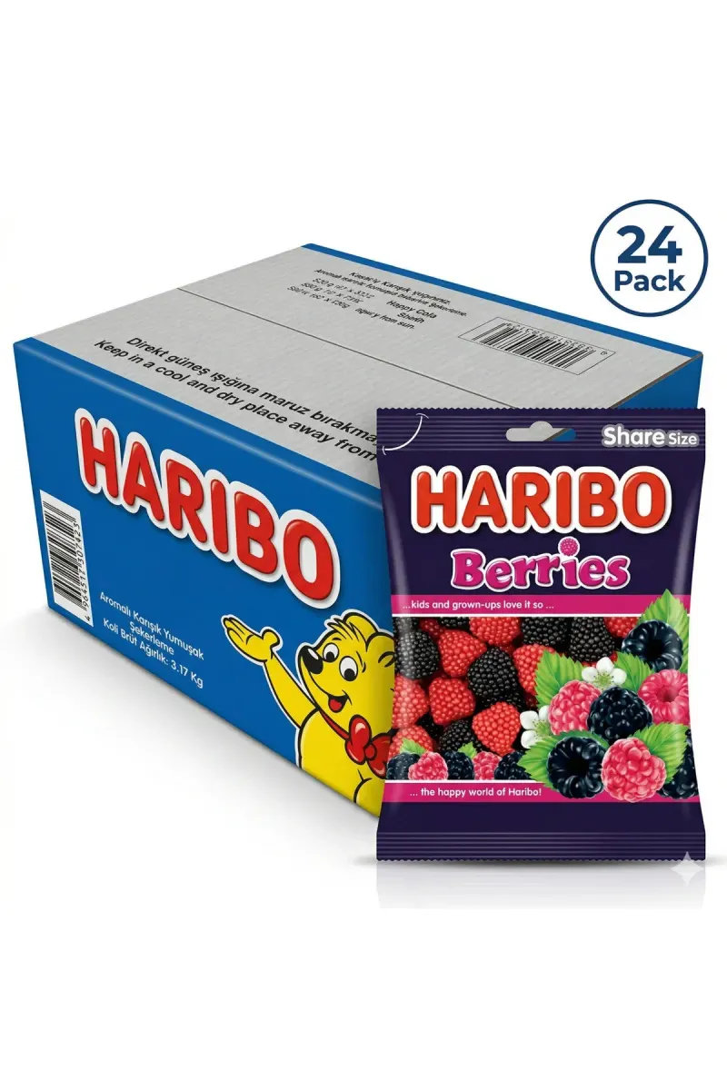 Berries Halal Gummy Candy | 24x70g Bulk Value Pack