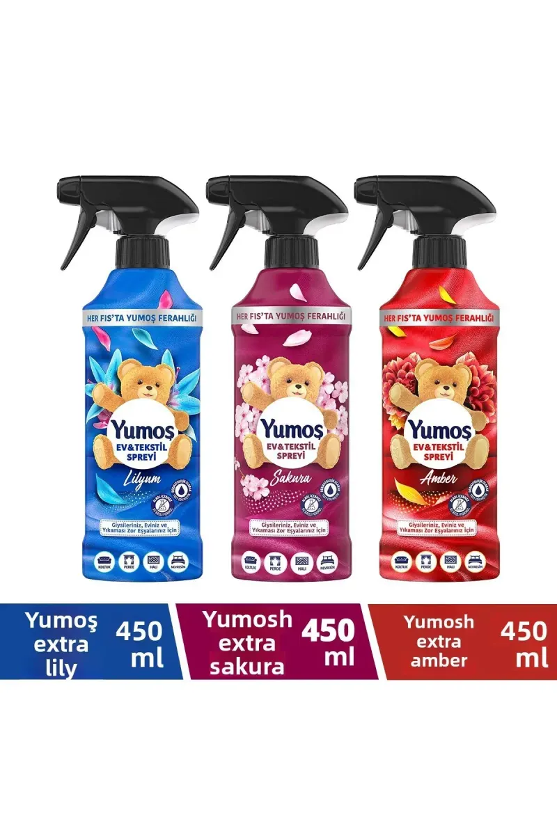 Spray Amber 450 ml X 1, Sakura Spray 450 ml X 1, Lily Spray 450 ml X 1