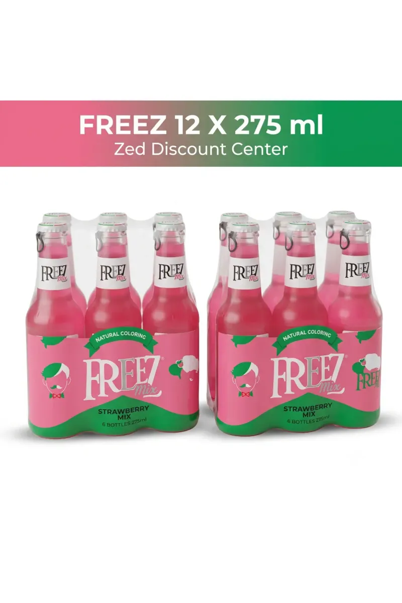 Premium Sparkling Drink | STRAWBERRY MIX 12 x 275ml Pack | Refreshing Beverage