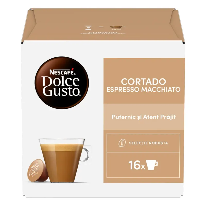 NESCAFE Dolce Gusto Cortado Espresso Macchiato Cafea Capsule 100,8 g