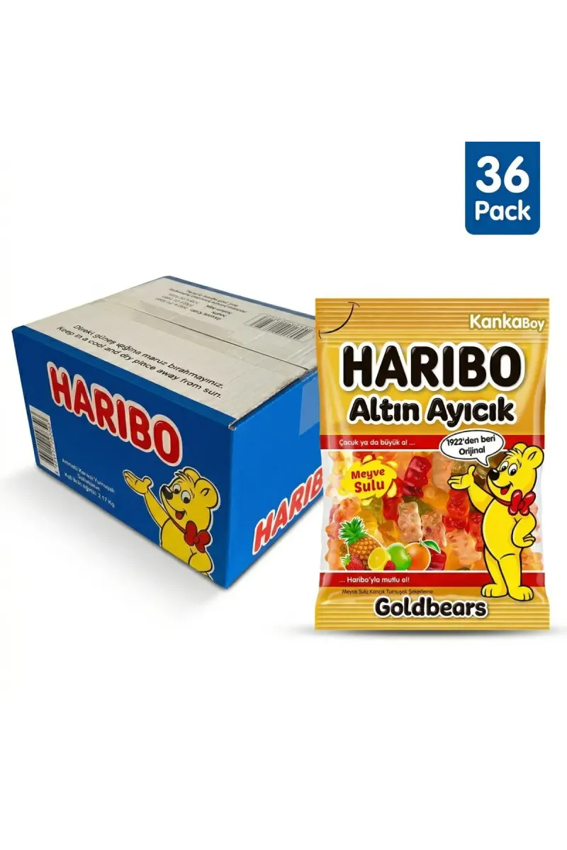 Goldbears Box 36 x 80g - Halal Certified Gummy Bears