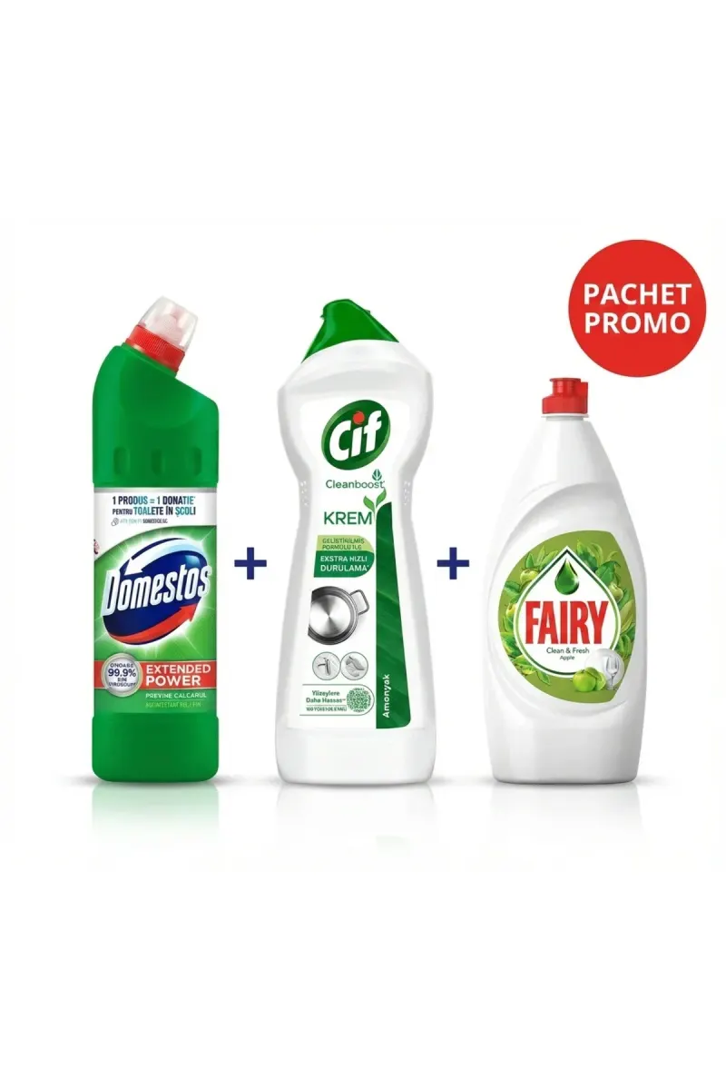 The Power Pack: Domestos, Cif & Fairy – Complete Cleaning Bundle