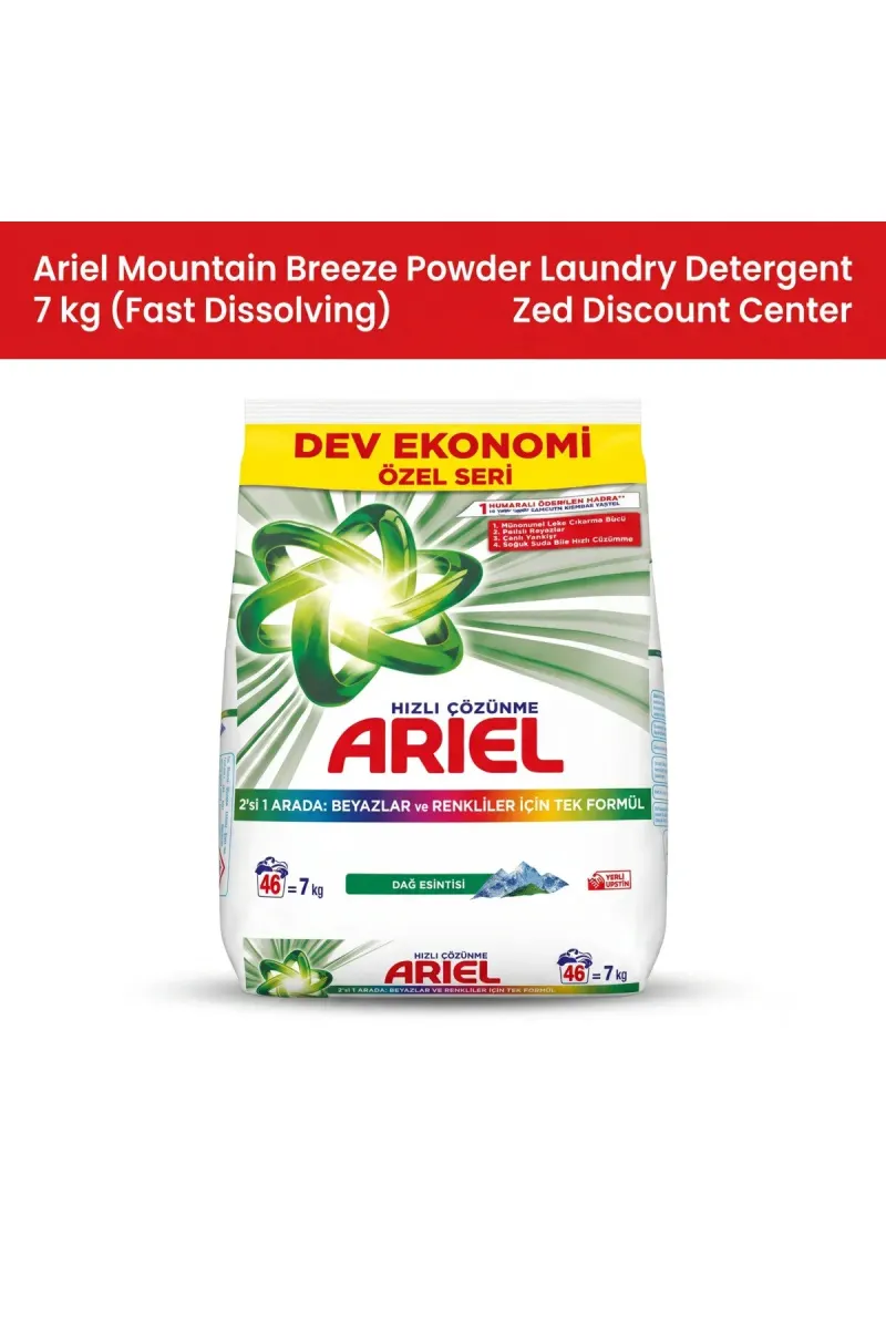 Mountain Breeze 7 kg - Fast Dissolving Powder Laundry Detergent