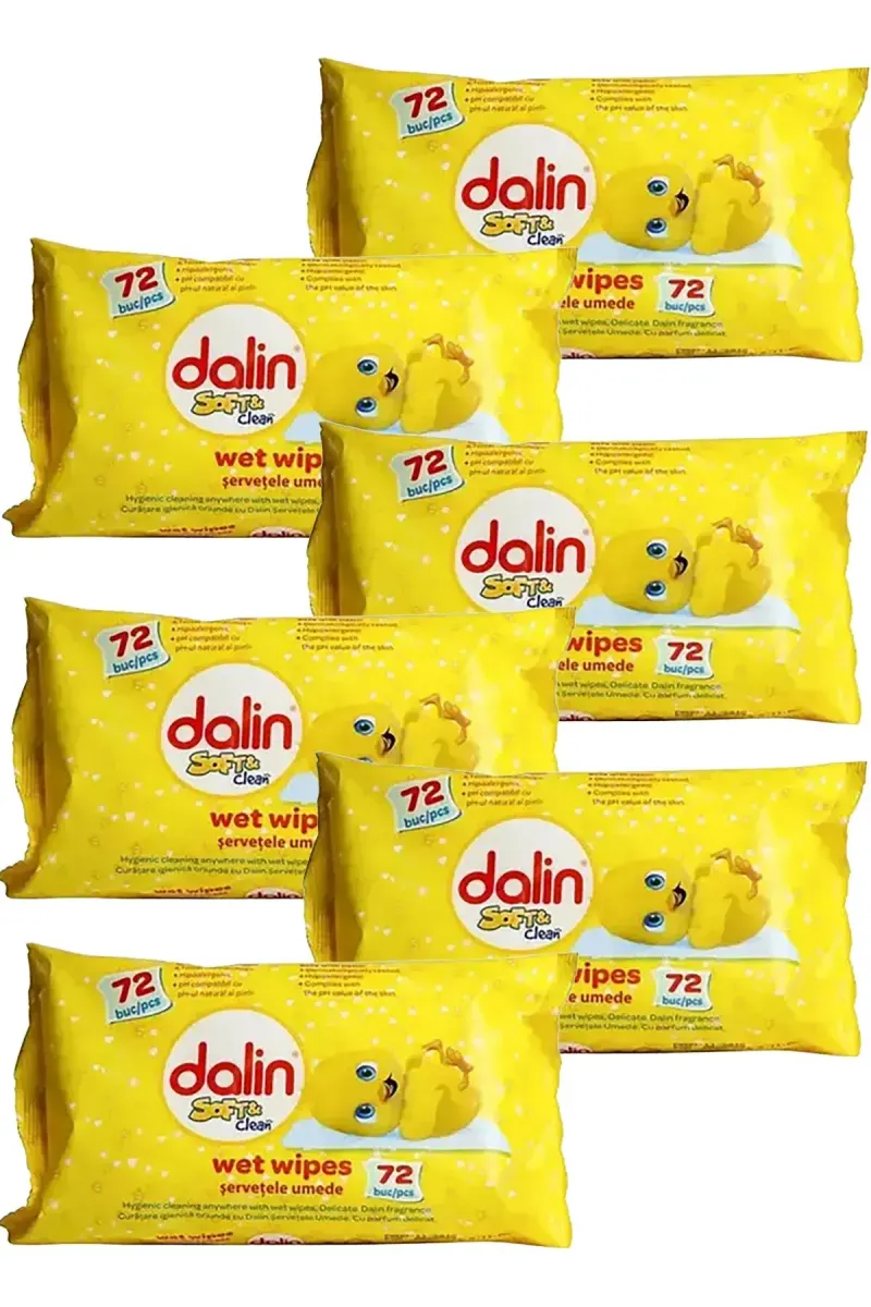 SOFT & CLEAN WET WIPES 72 PCS x 6