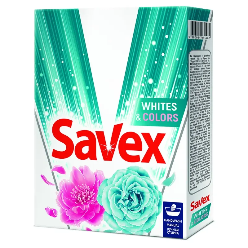 Savex Detergent Manual Tesaturi Albe si Colorate 400 g