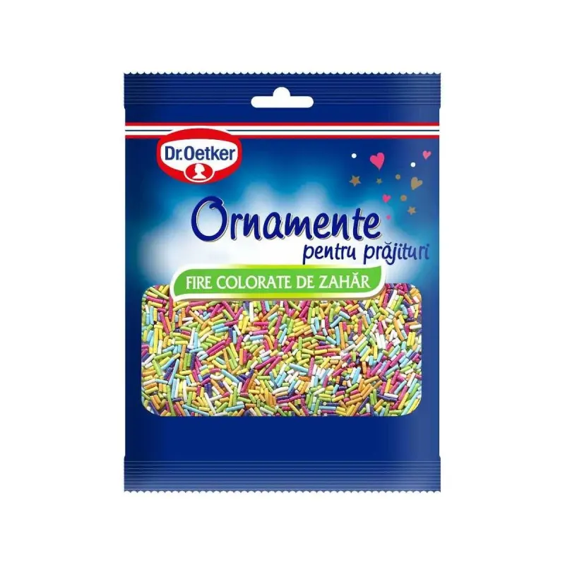 Dr.Oetker Ornamente Fire Colorate de Zahăr 30 g