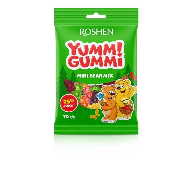 ROSHEN YUMMI GUMMI Jeleuri Mini Ursuleti 70 g