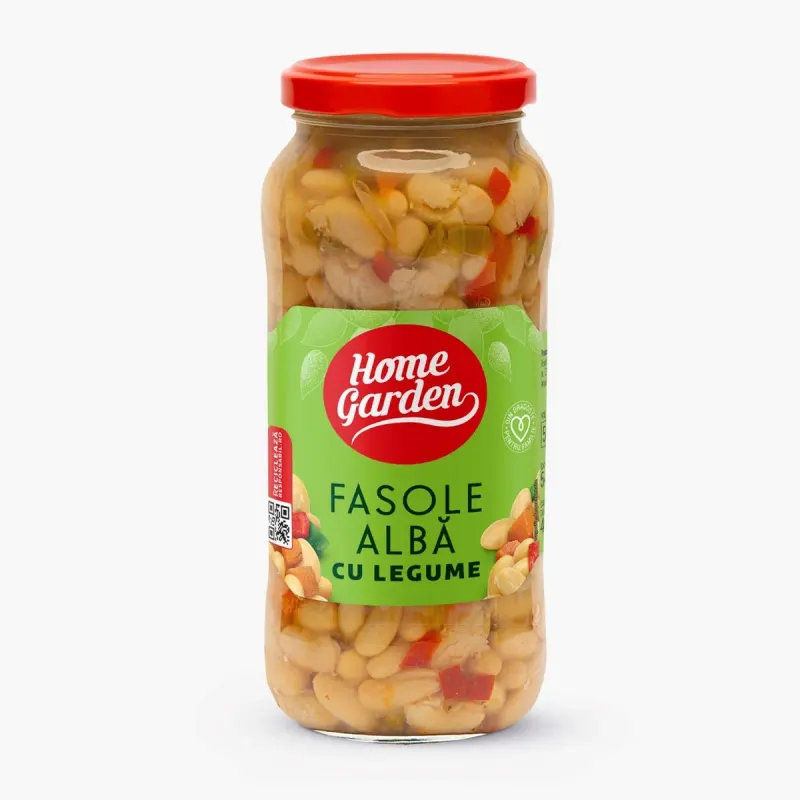 Home Garden Fasole Alba cu Legume 540 g