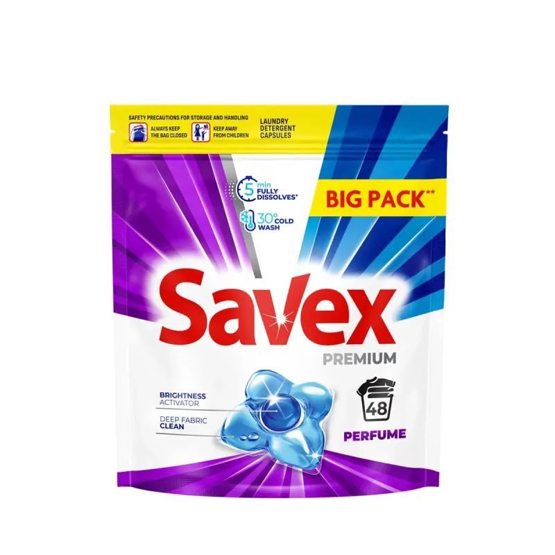 Savex PREMIUM Perfume Detergent Rufe 48 Capsule