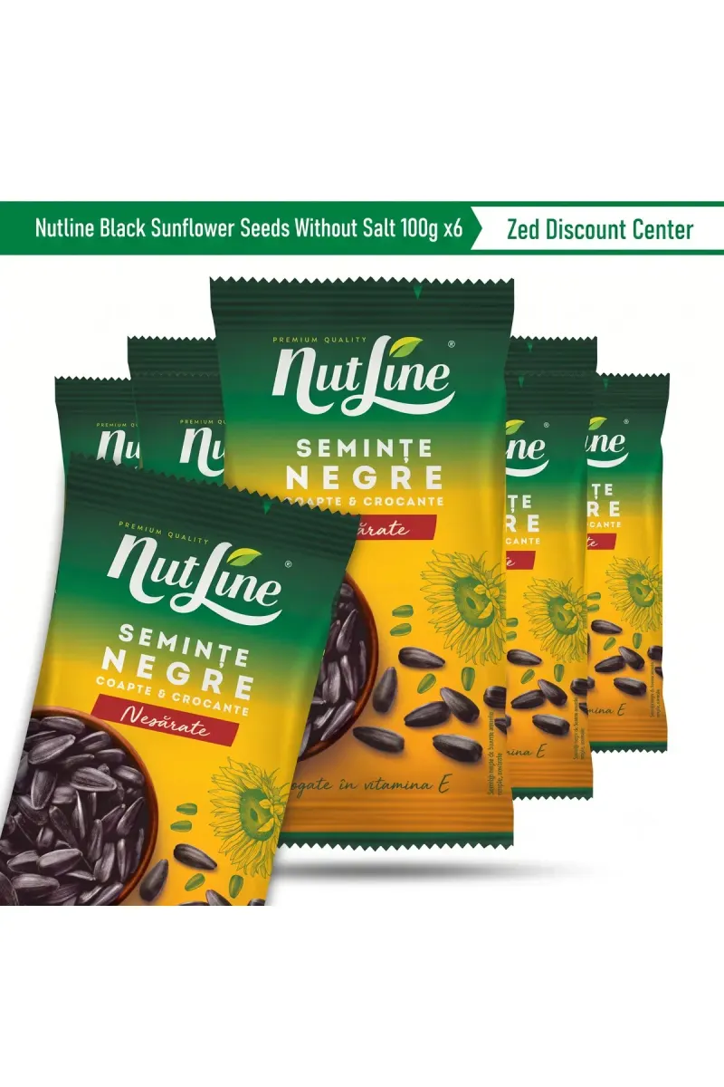 Black Sunflower Seeds Without Salt 100g x6