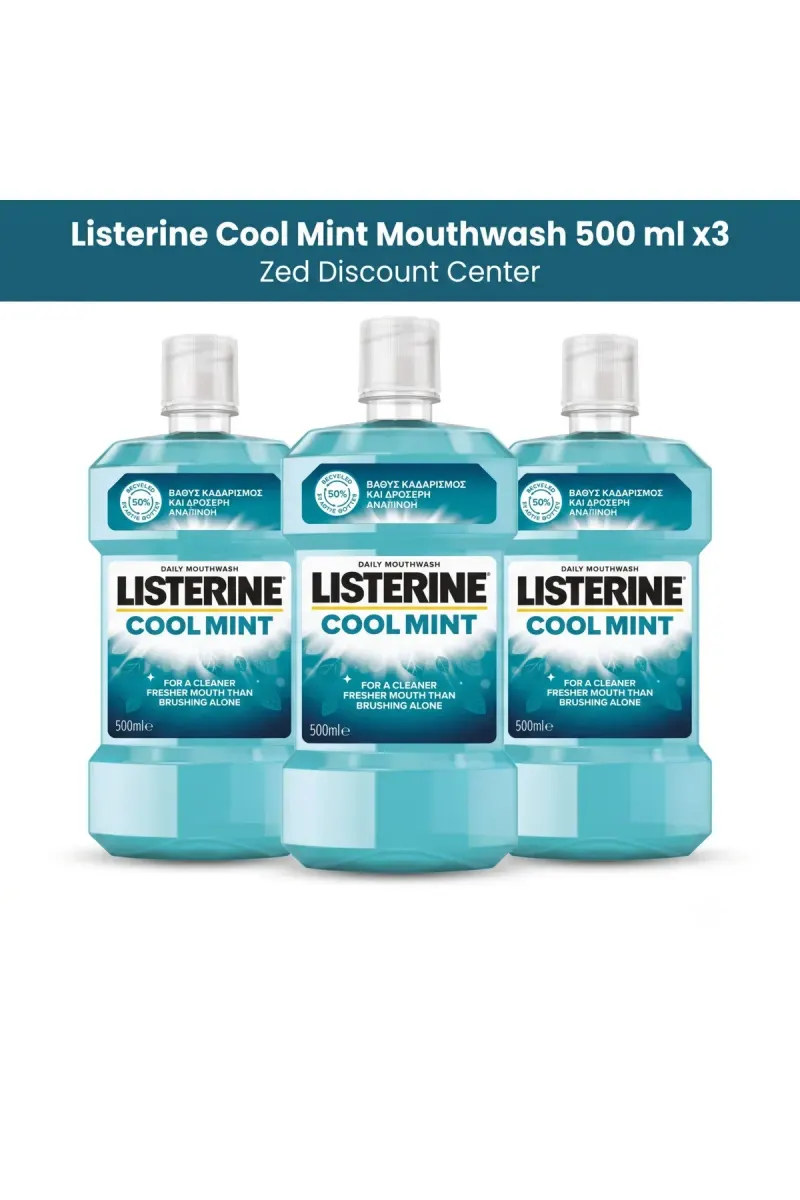 Cool Mint Mouthwash 500 ml x3