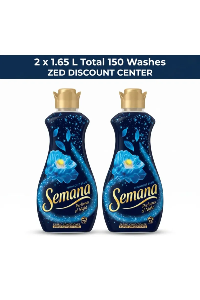 Midnight Blue Fabric Conditioner 2x 1.65L (75 Washes x2)