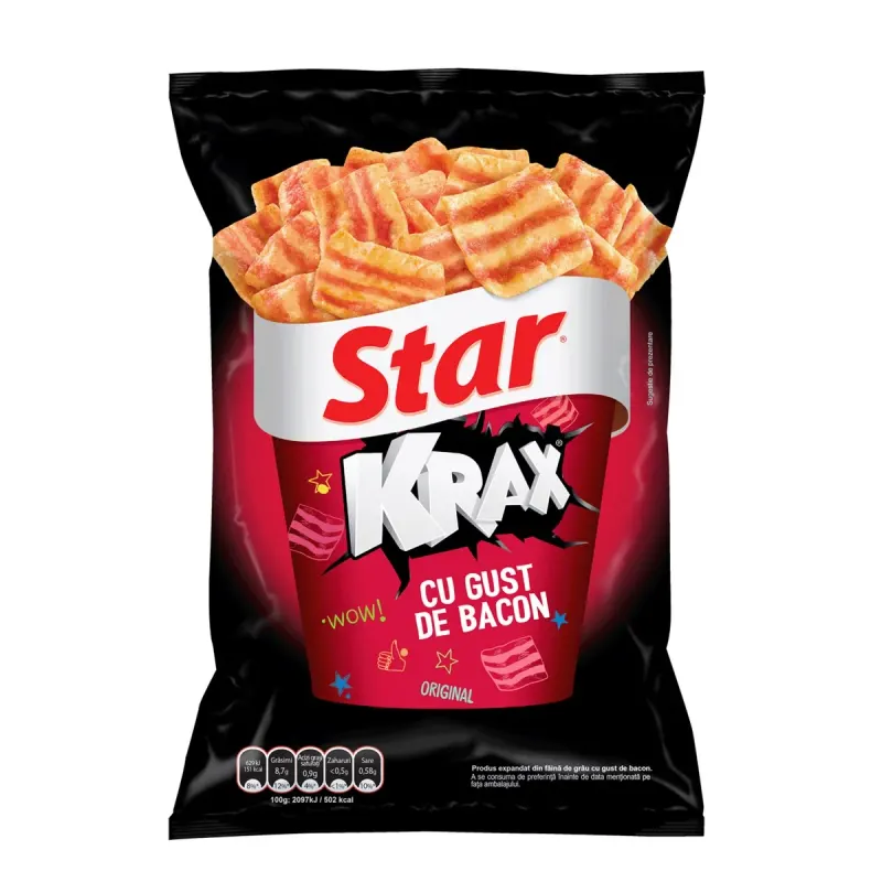 Star Krax Snacks Bacon 6 x 60 g