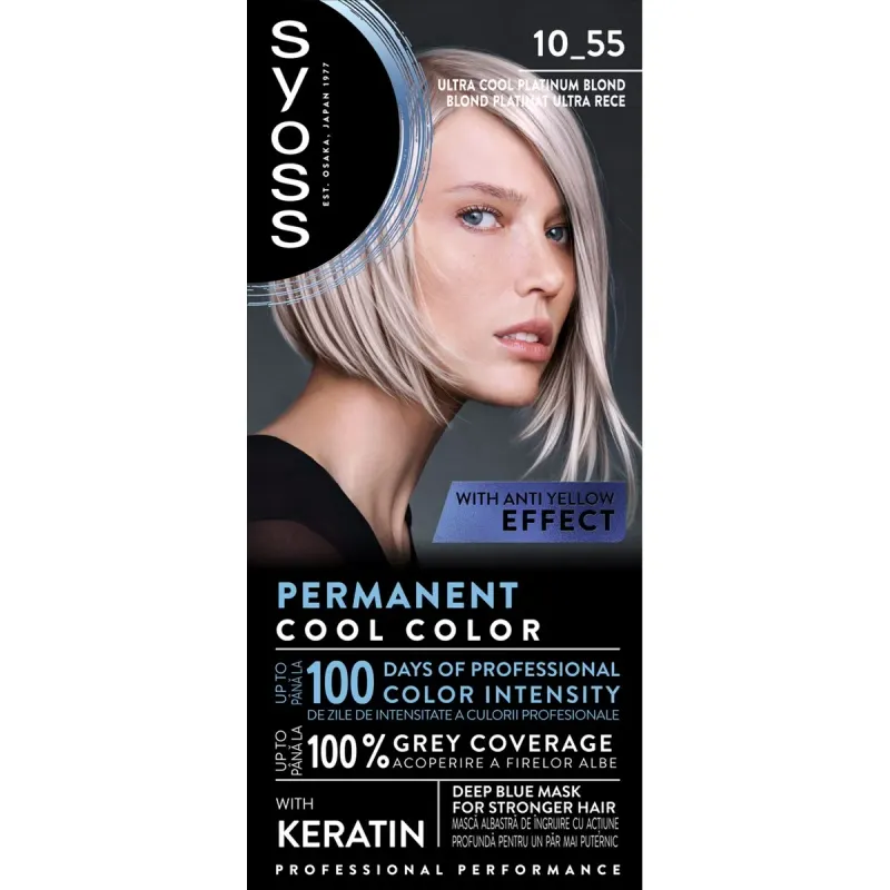 syoss Baseline Color Vopsea de Par Nuanta Ultra Platinum Blond 115 ml