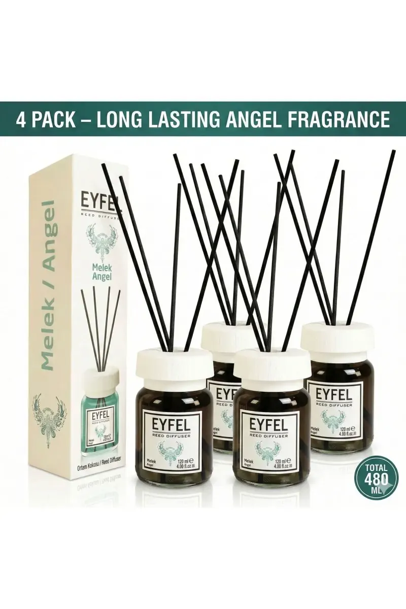 Room Freshener with Sticks, Angel, 120ml x4