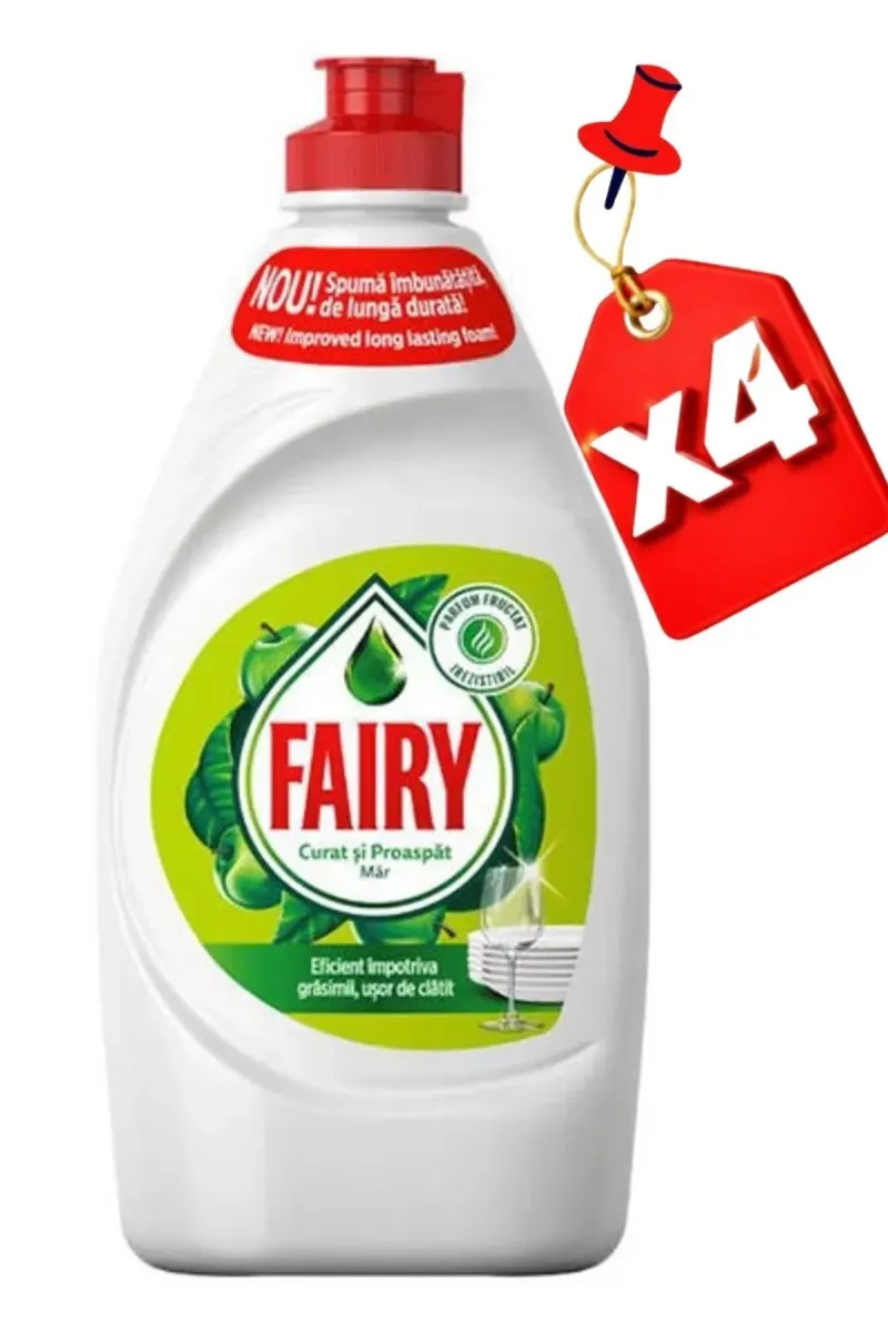 LIQUID DISH DETERGENT 450ML APPLE x4