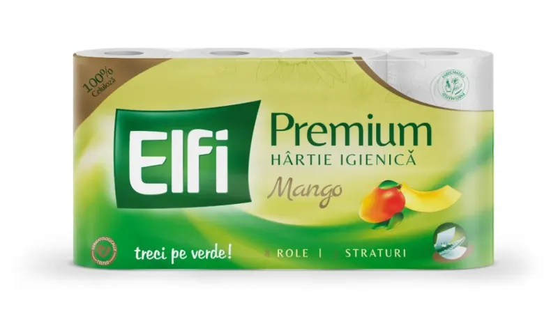 Elfi Hartie Igienica Mango 3 Straturi 8 role