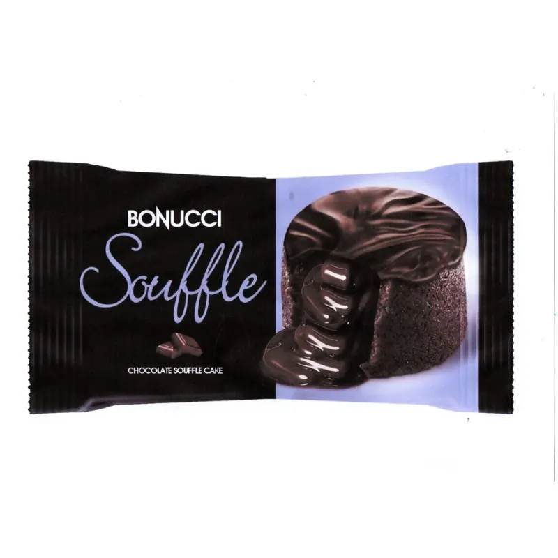 BONUCCI SOUFFLE Prajitura de Cacao cu Glazura si Crema de Cacao 24 x 50 g