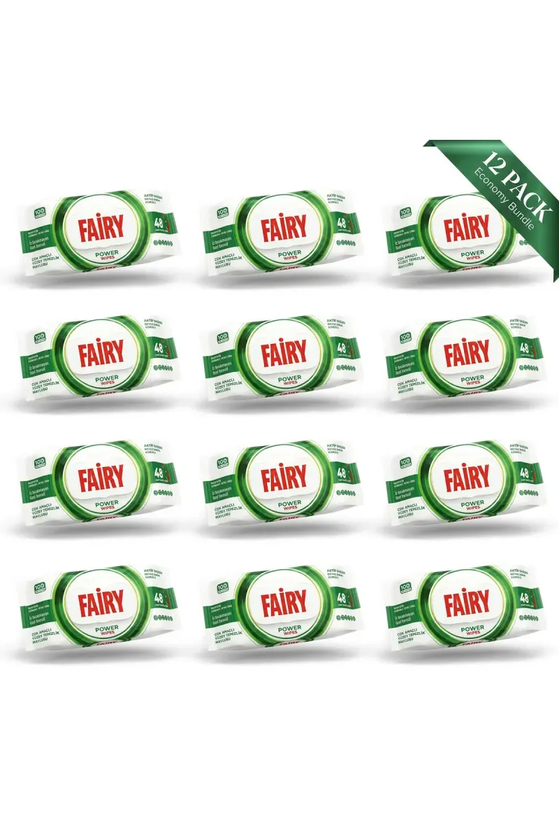 Surface Cleaning Wipes, Power, 12 Pack (100 Wipes Each, Total 1200 Wipes)