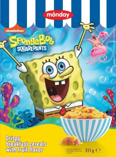 monday Cereale Aroma Fructe Sponge Bob 311 g