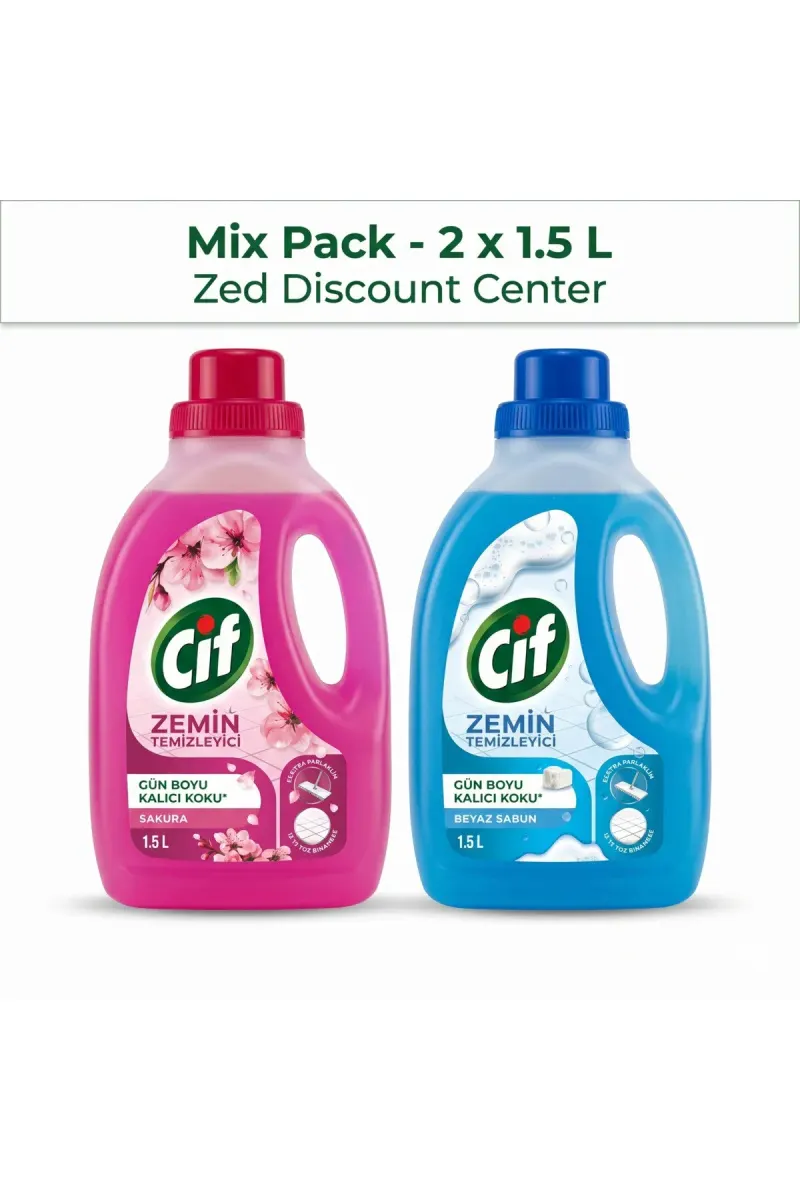 Floor Cleaner Mix Pack - 1.5 L x2 (White Soap and Sakura)