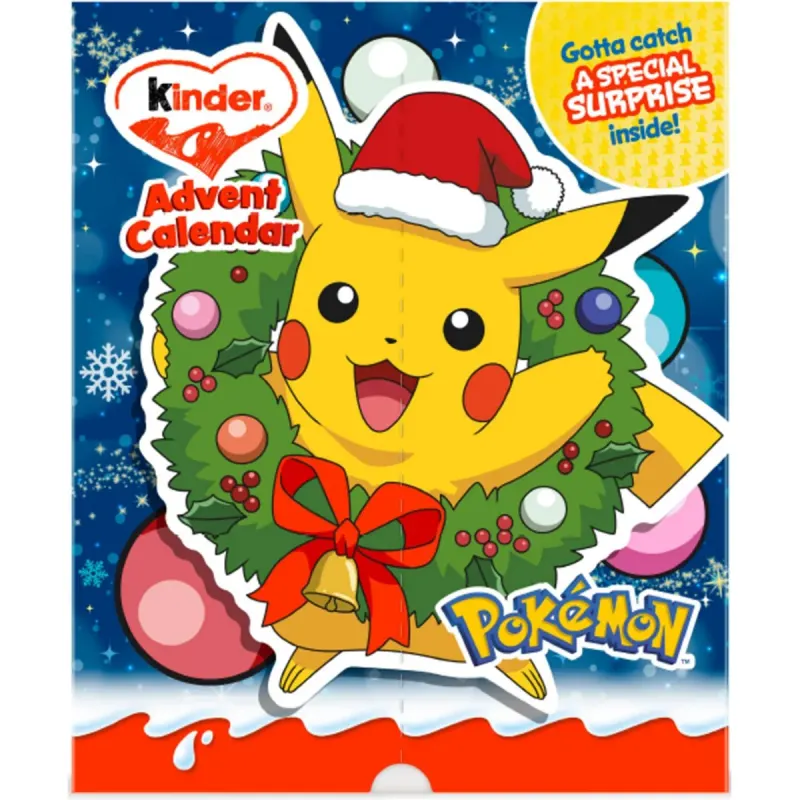Kinder Calendar Advent Pokemon cu 54 de Piese 198 g