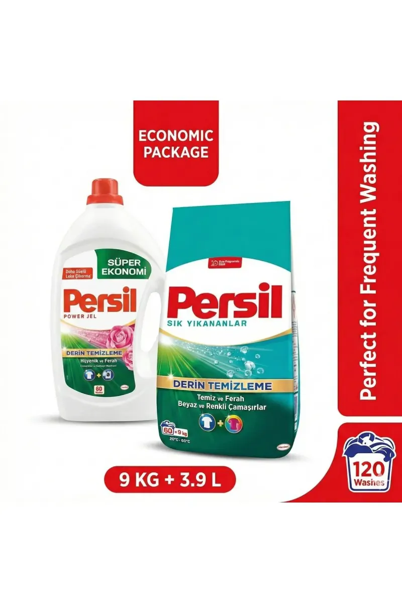Pack: Laundry Detergent Color and White 9kg + Rose Magic Power Gel 3.9L