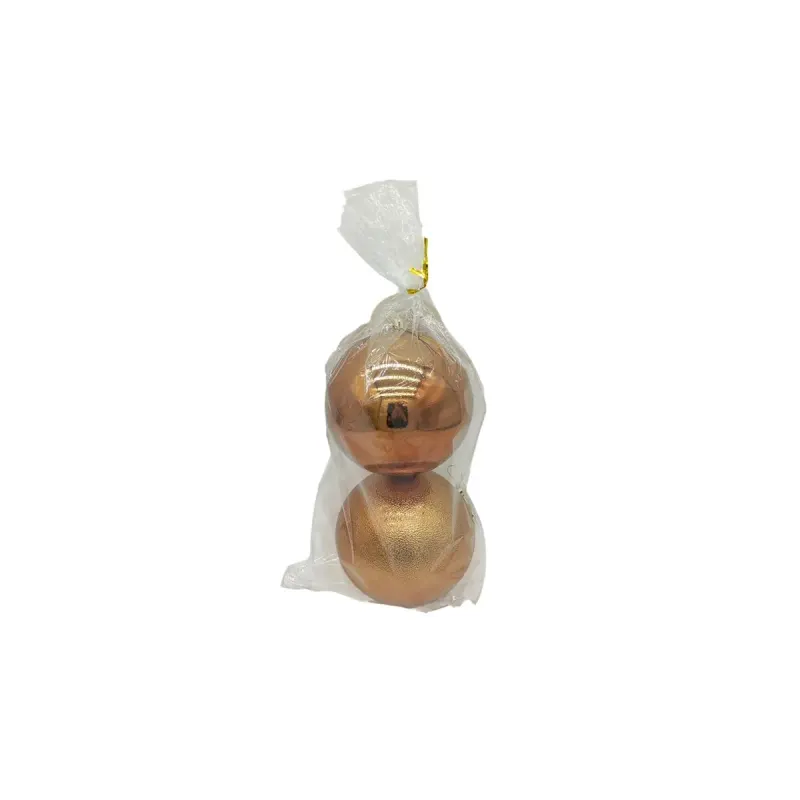 Set 2 Globuri Display Lucios Glitterat 120 mm