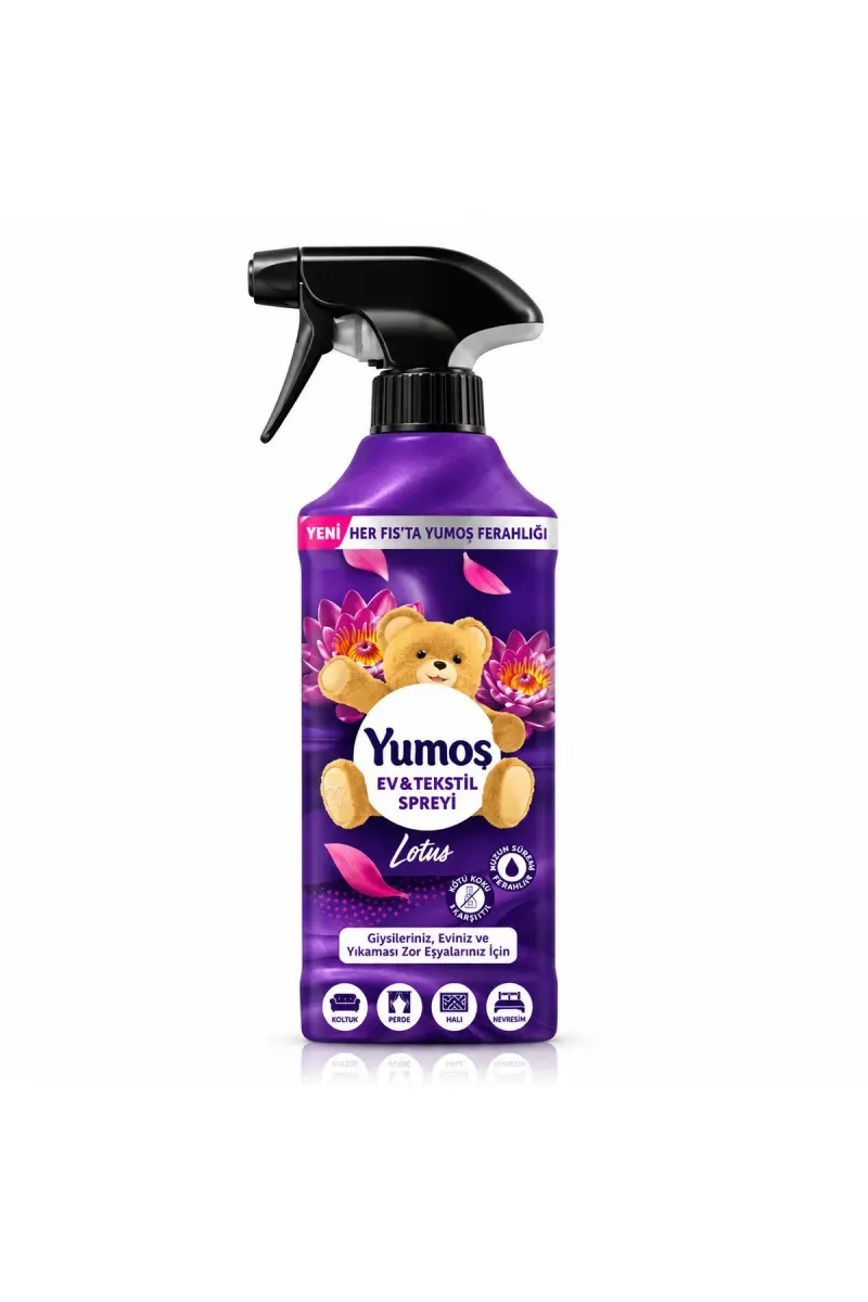 Yumos® Spray Lotus deodorant perfume for clothes and textiles, 450 ml