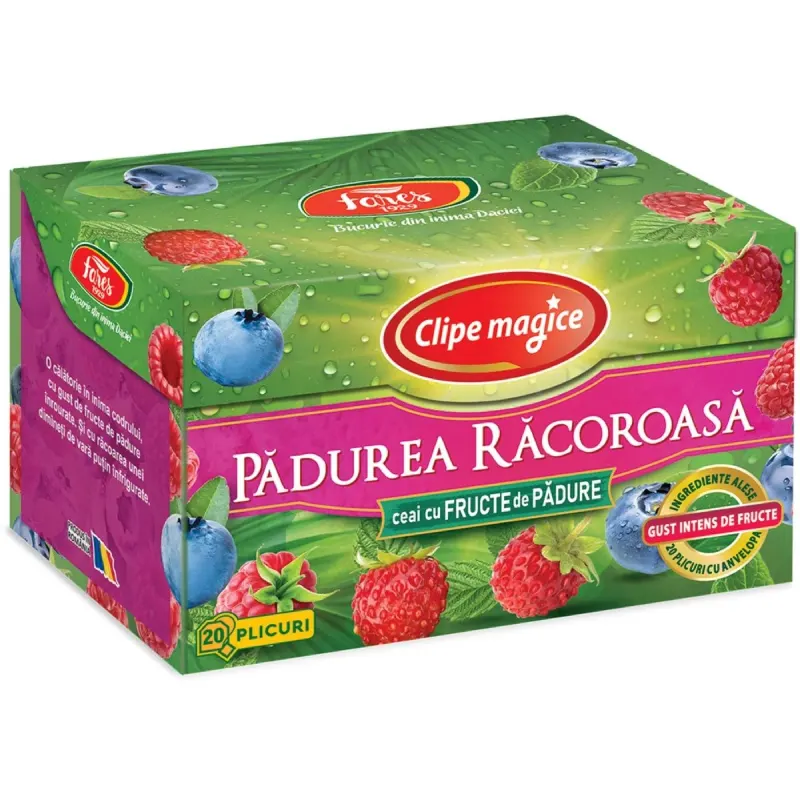 Fares Clipe Magice 20 Plicuri x 2 g Ceai Fructe de Padure 40 g