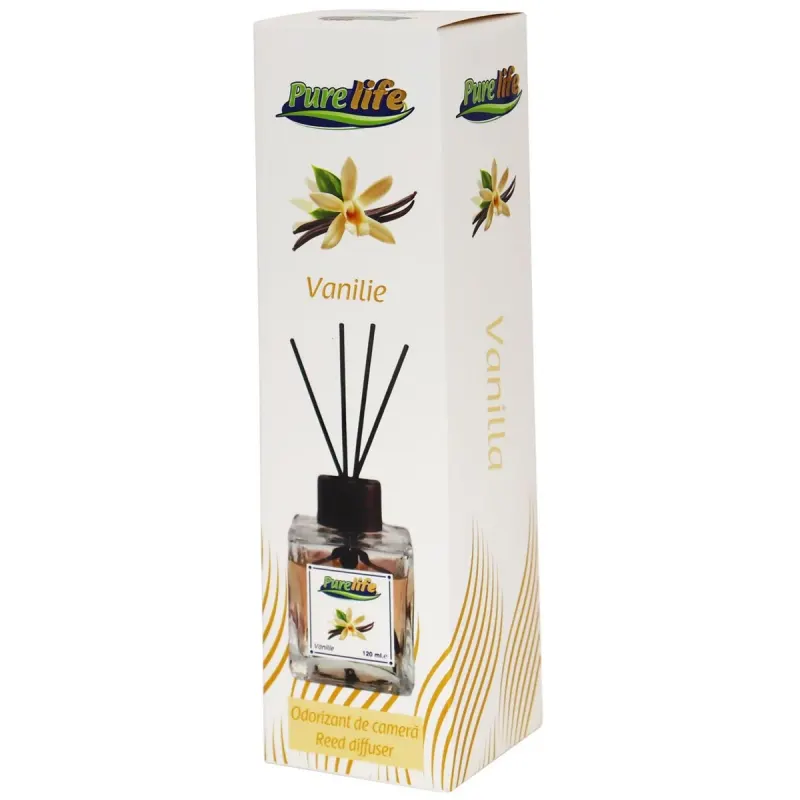 Purelife Odorizant cu Betisoare Vanilie 120 ml