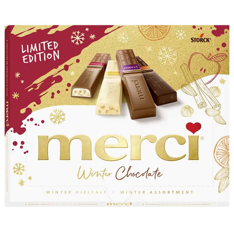 MERCI Bomboane de Ciocolata Editia de Iarna 250 g