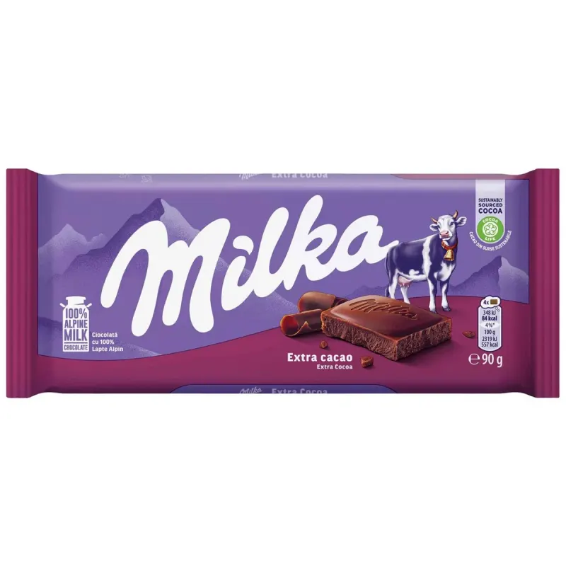 milka Ciocolata Extra Cacao 90 g