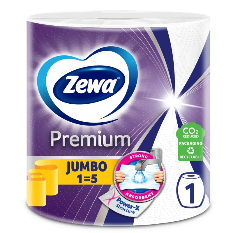 Zewa Premium Monorola Bucatarie 3 Straturi 53,8 M
