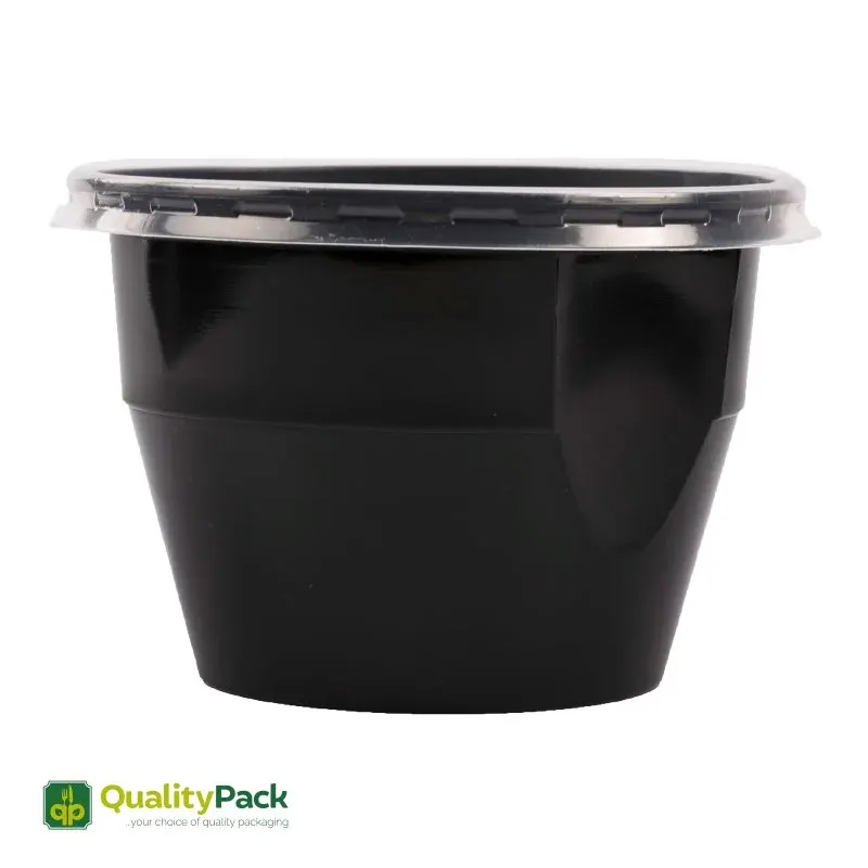 QualityPack Boluri Negre pentru Supa 680 ml 50 bucati