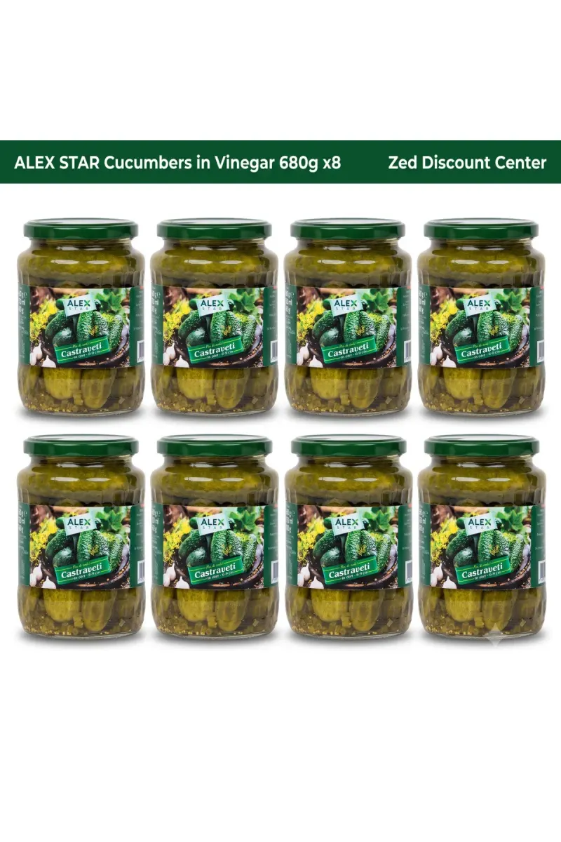 Cucumbers in Vinegar 680g x8
