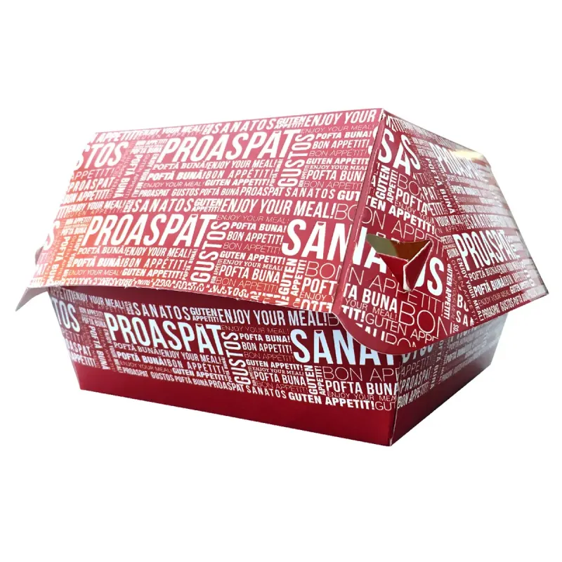 ACCENT Cutii de Carton pentru HamBURGER 60 bucati