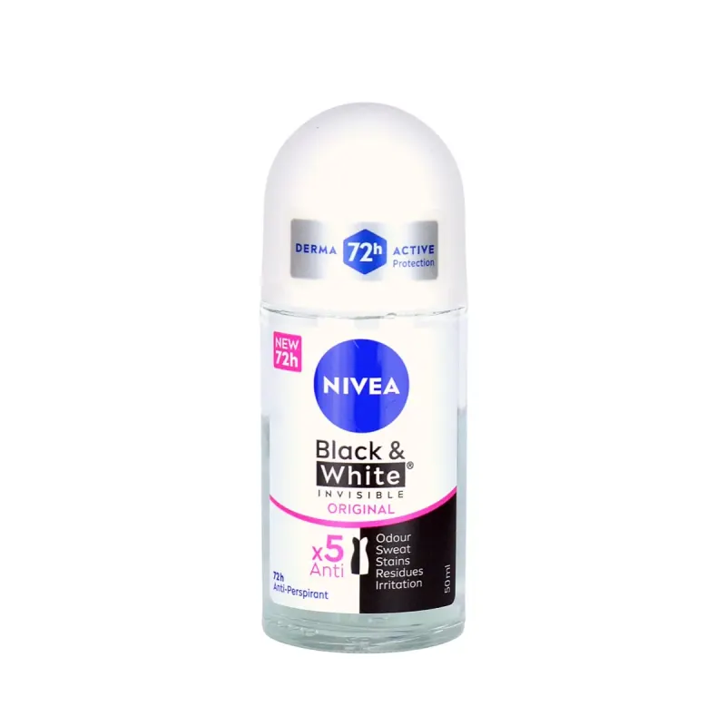 NIVEA Deodorant Roll-On Black & White 50 ml